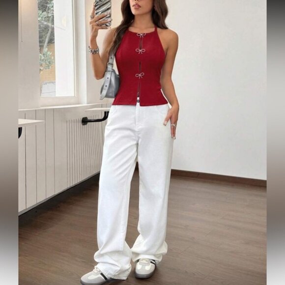 Luxe bow detail halter top - Picture 6 of 6